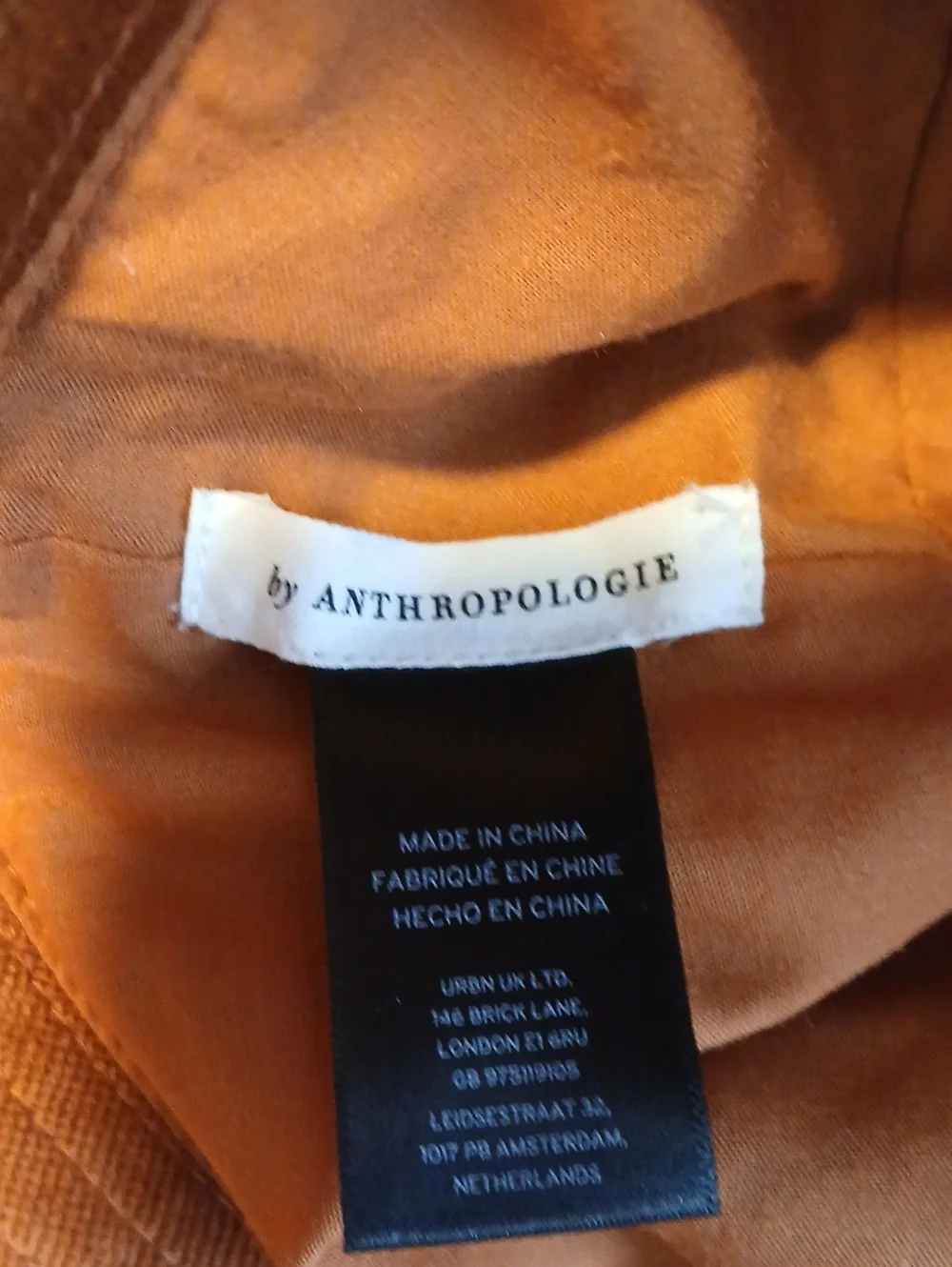 Anthropologie Corduroy Bucket Hat in Rust Orange